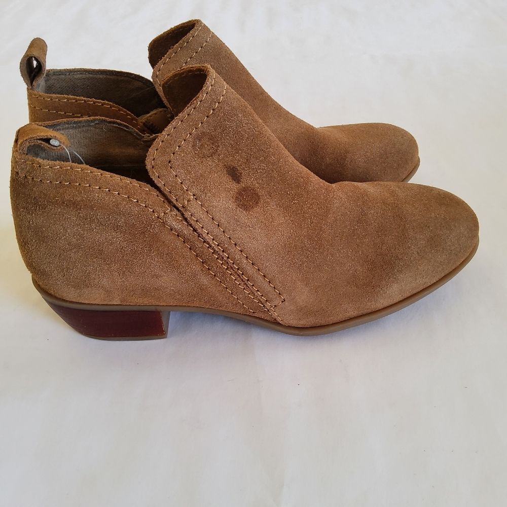 Diba Brown Suede Leather Ankle Boots Booties Size 8.5 - Picture 5 of 11
